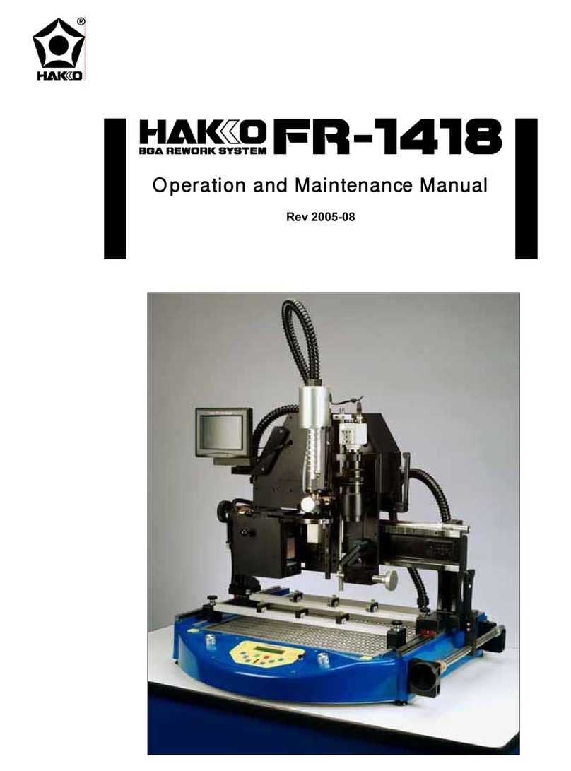 Hakko Electronics FR-1418 Operation and maintenance manual