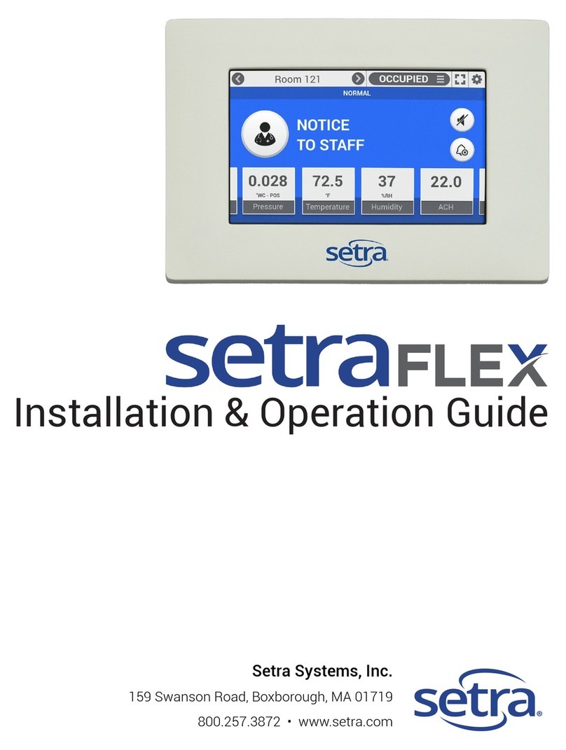 Setra Systems Flex User manual