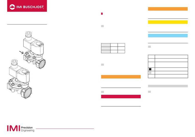 IMI Buschjost 84070 Series operating manual
