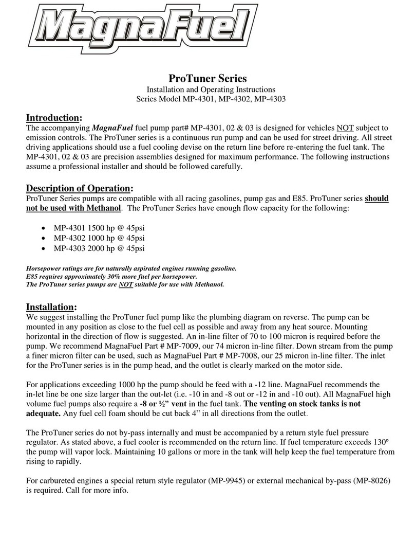 MagnaFuel ProTuner MP-4301 Installation and operating instructions MagnaFuel ProTuner MP-4301 Installation and operating instructions