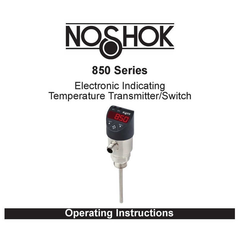NOSHOK 850 Series User manual