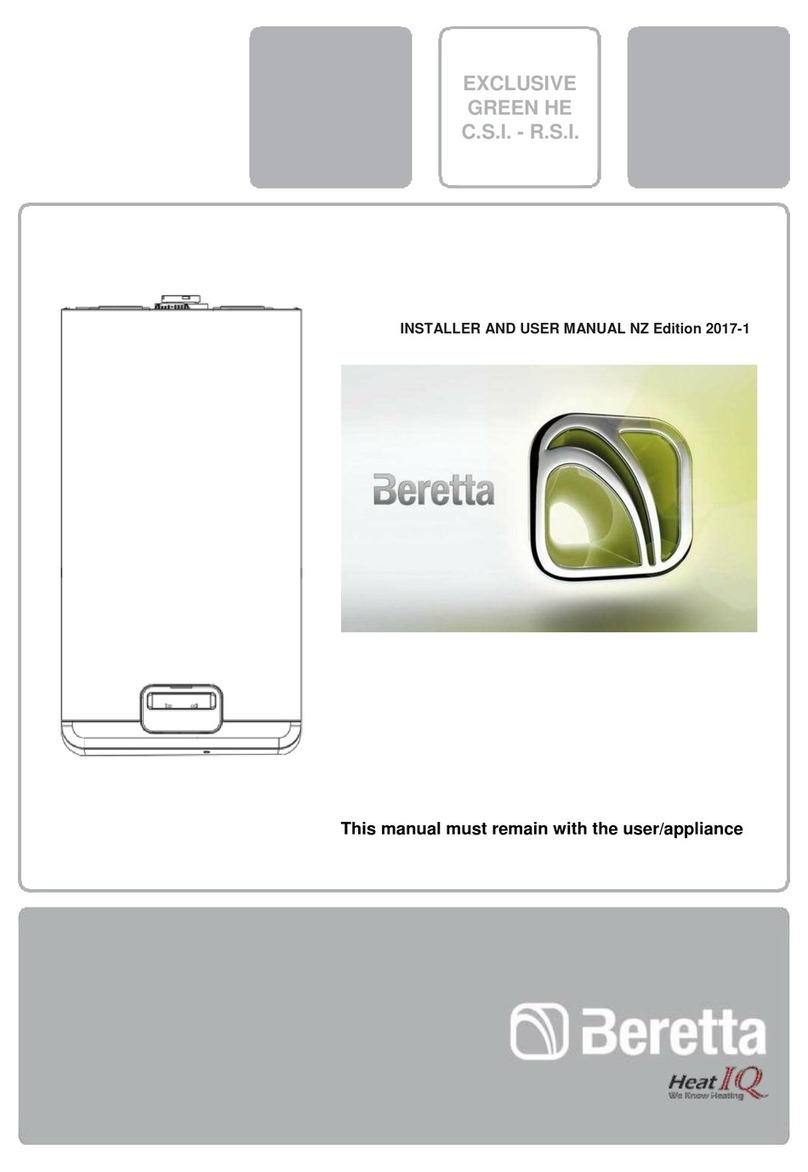 Beretta Exclusive GREEN HE R.S.I. Series Operation and installation manual