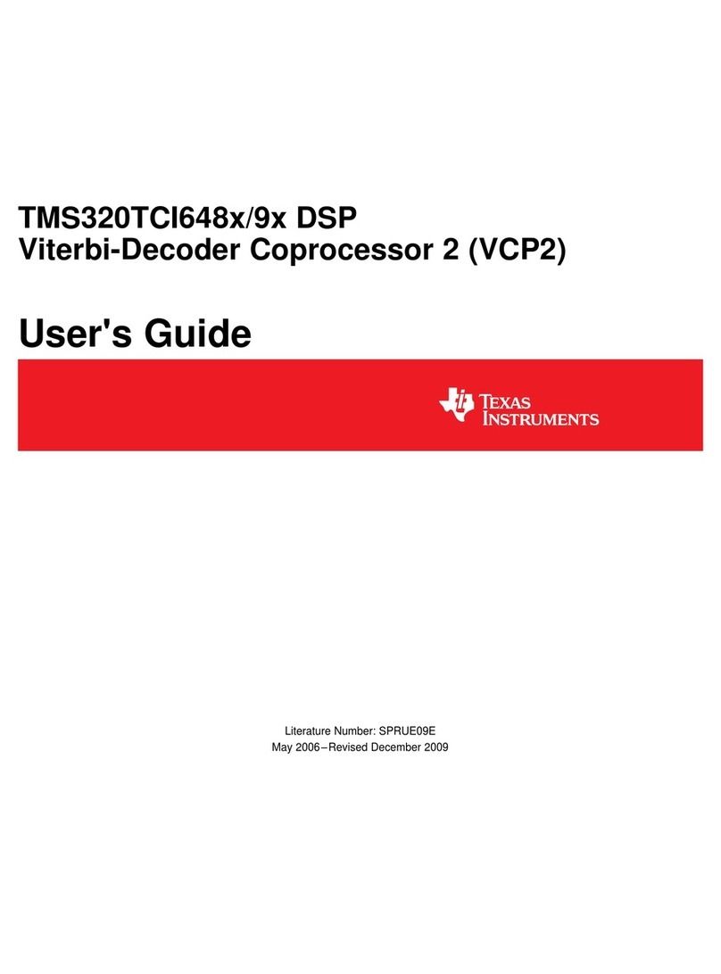 Texas Instruments TMS320TCI648 Series User manual Texas Instruments TMS320TCI648 Series User manual