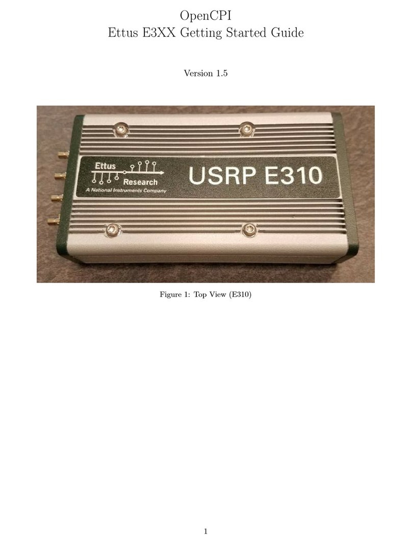 National Instruments Ettus E3 Series User manual
