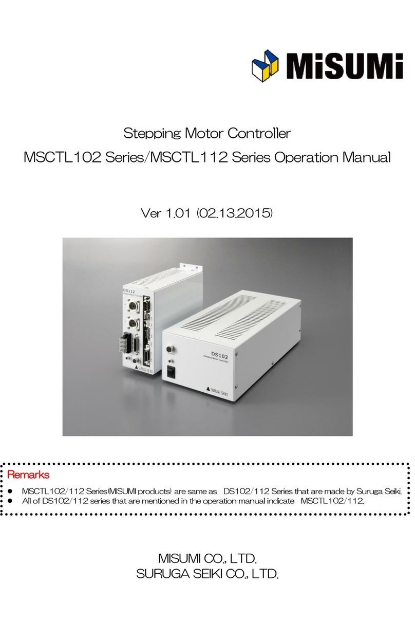 MISUMI MSCTL102 Series Operation manual