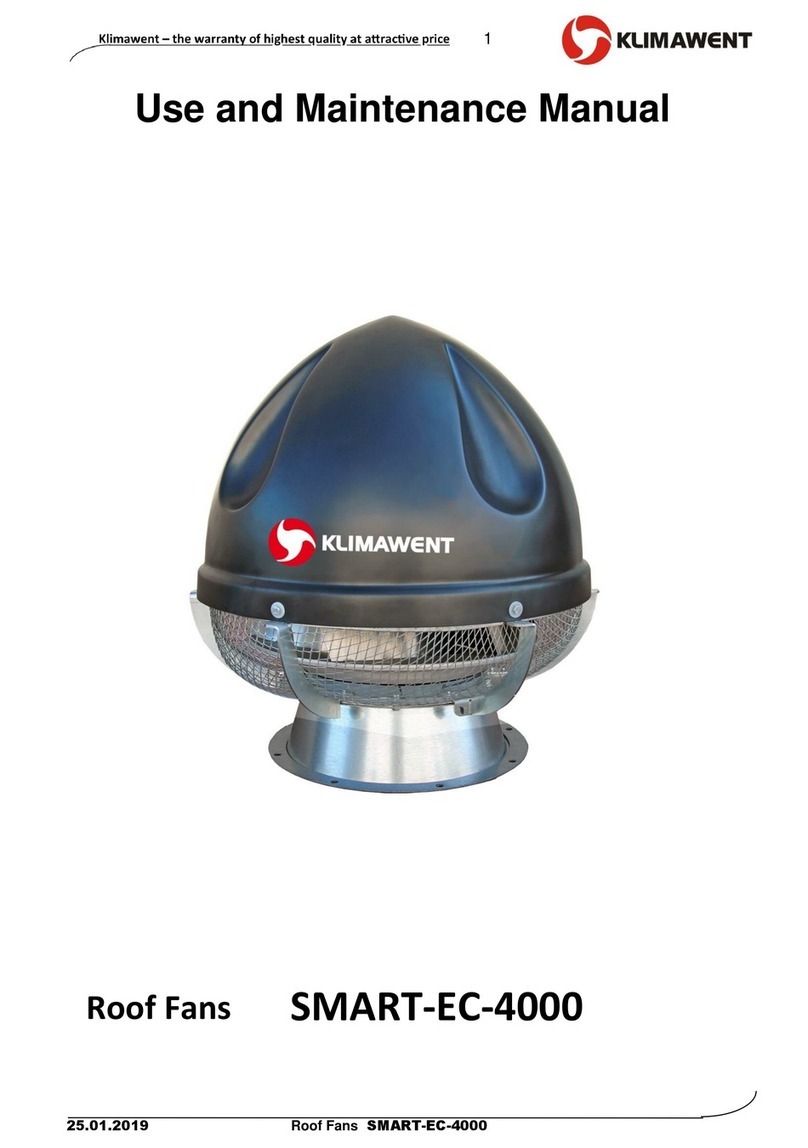 Klimawent SMART-EC-4000 Use and maintenance manual