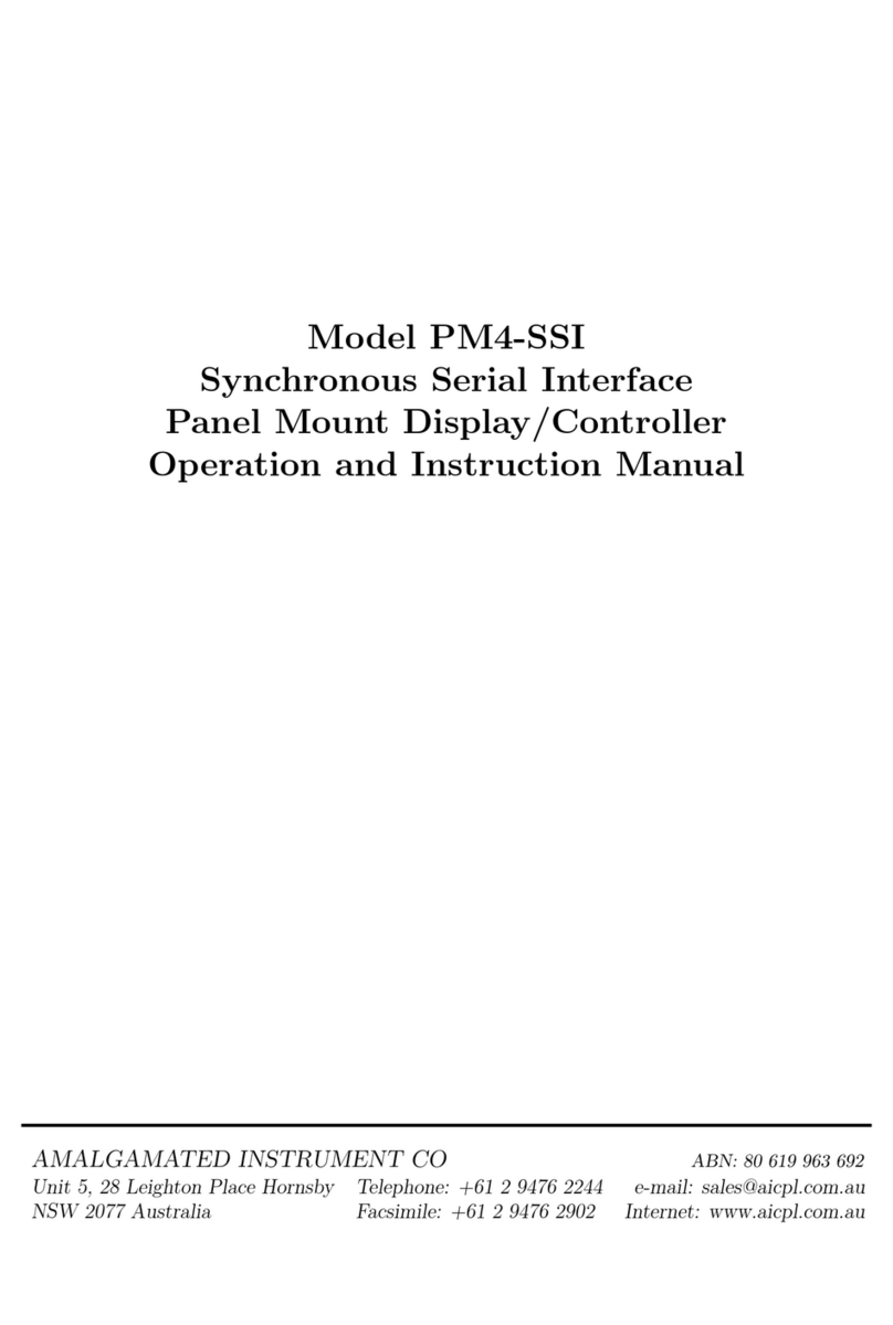 AMALGAMATED INSTRUMENT PM4-SSI Guide AMALGAMATED INSTRUMENT PM4-SSI Guide