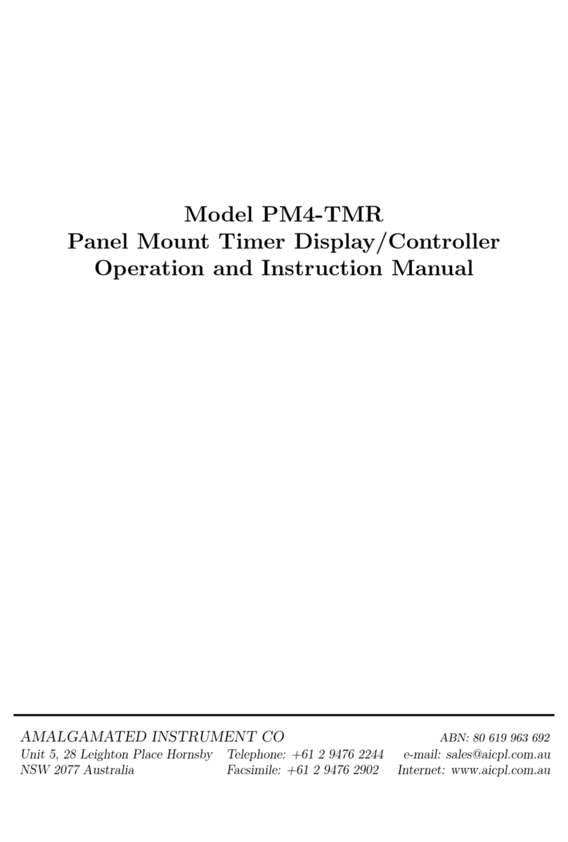AMALGAMATED INSTRUMENT PM4-TMR Guide AMALGAMATED INSTRUMENT PM4-TMR Guide