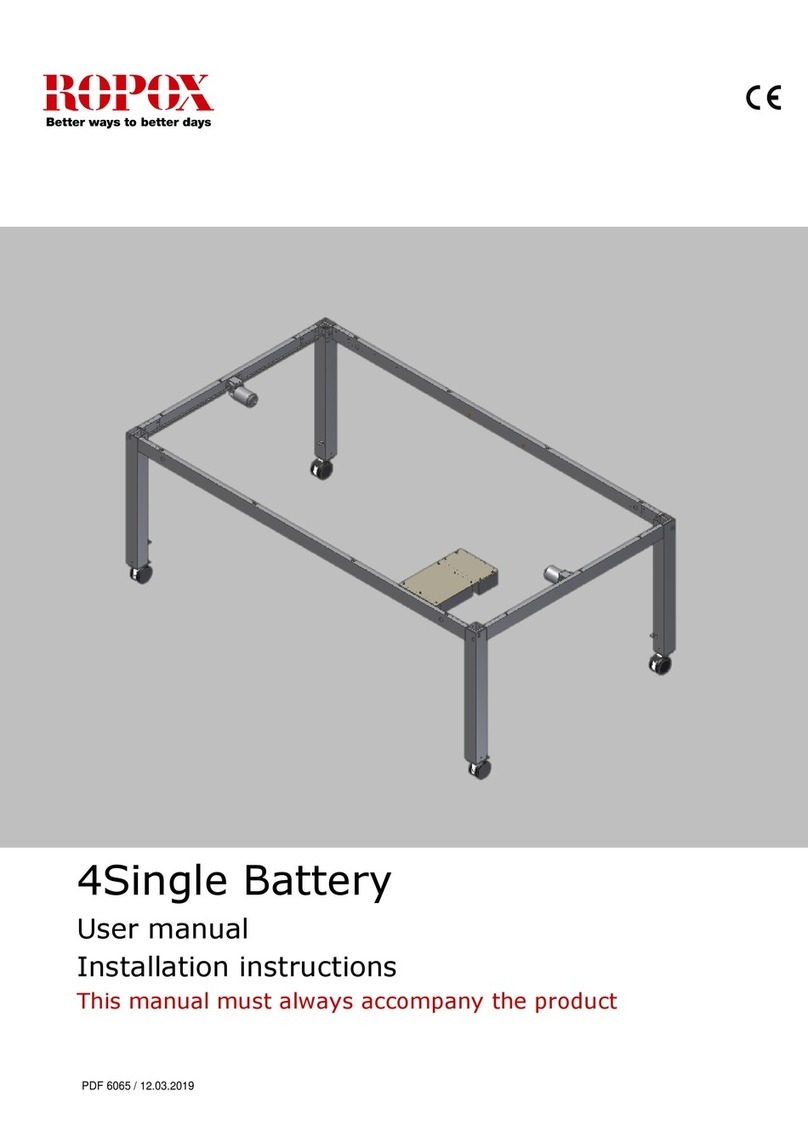 Ropox 4Single Series User manual and installation instructions