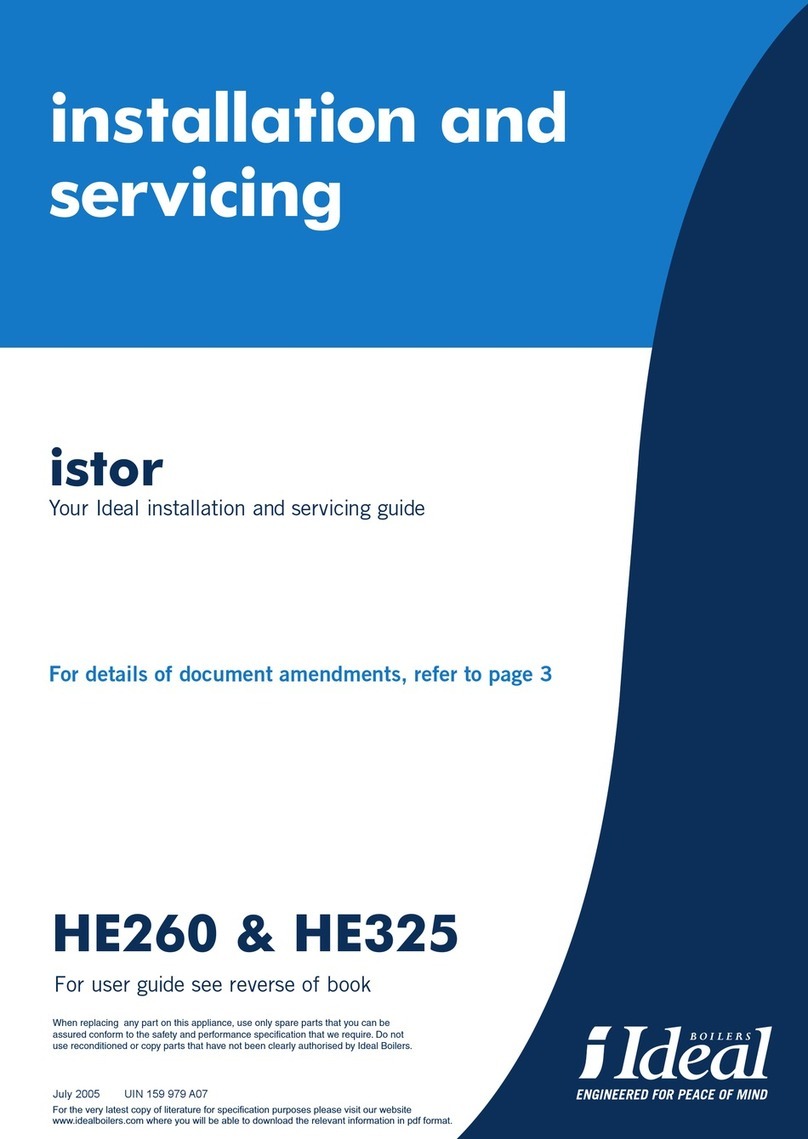 Ideal Boilers istor HE260 Installation and servicing guide