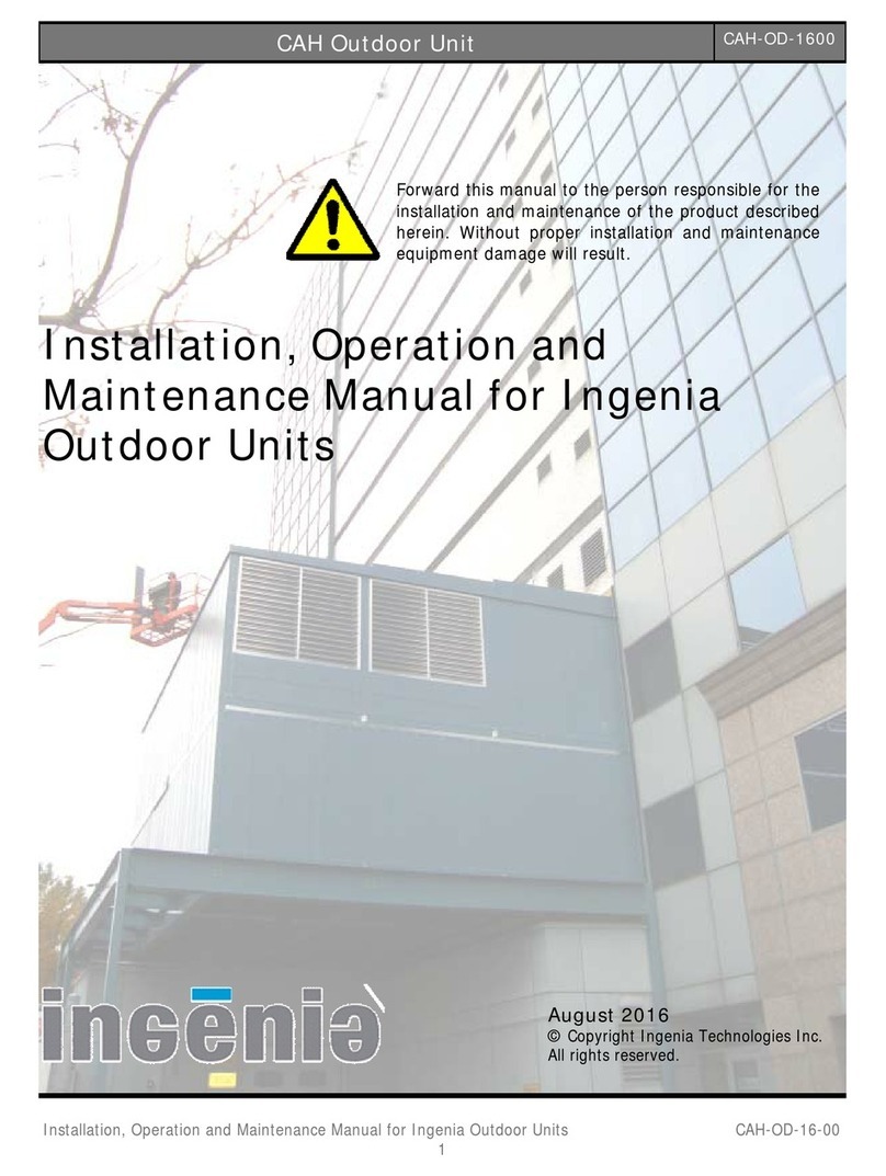 INGENIA CAH User manual