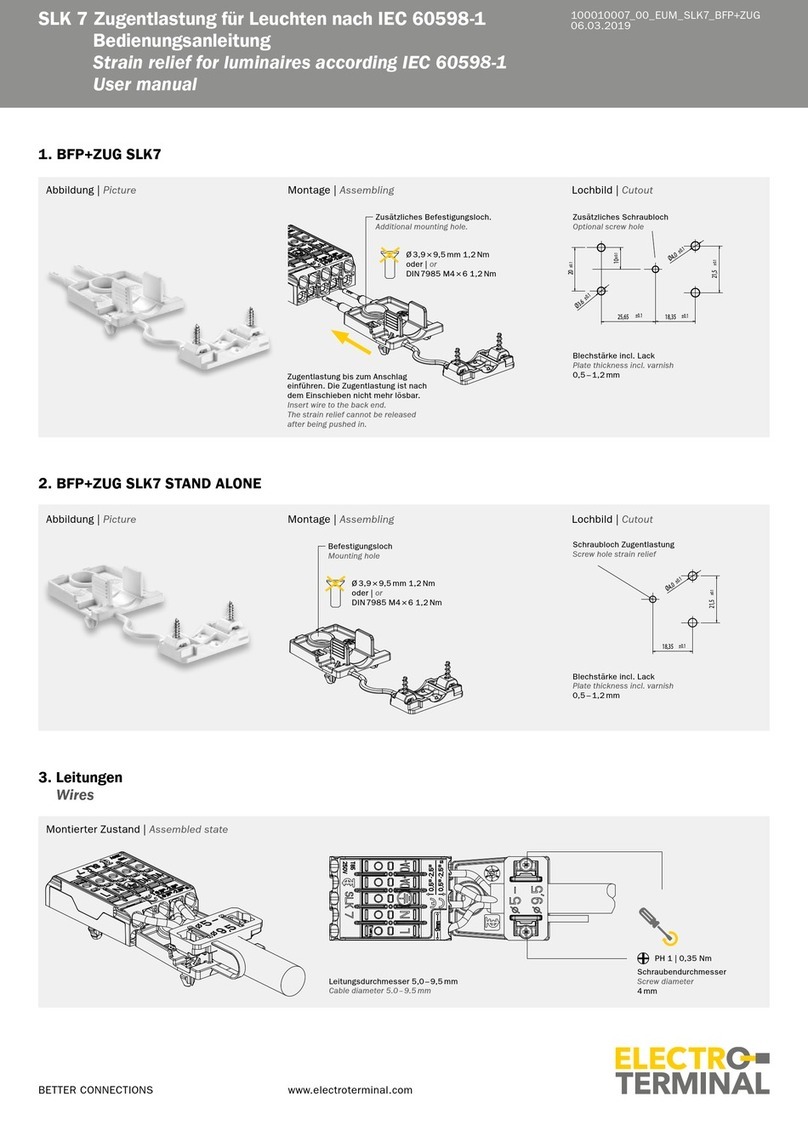 Electro Terminal SLK 7 user manual