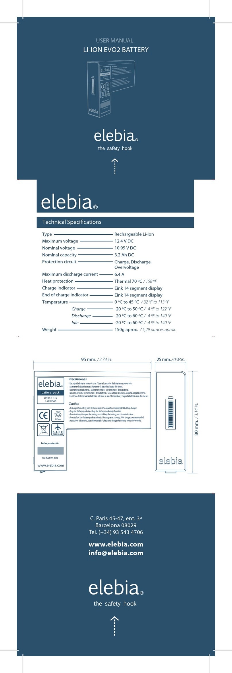Elebia Evo2 user manual