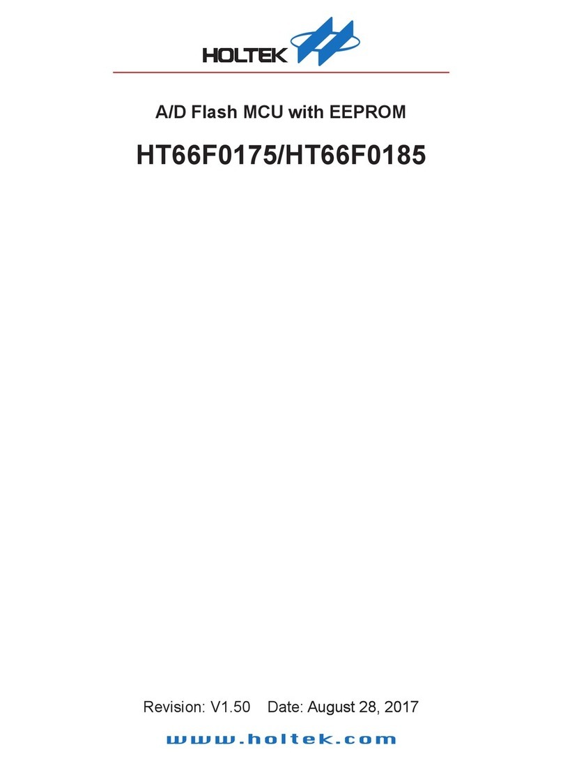 Holtek HT66F0175 manual
