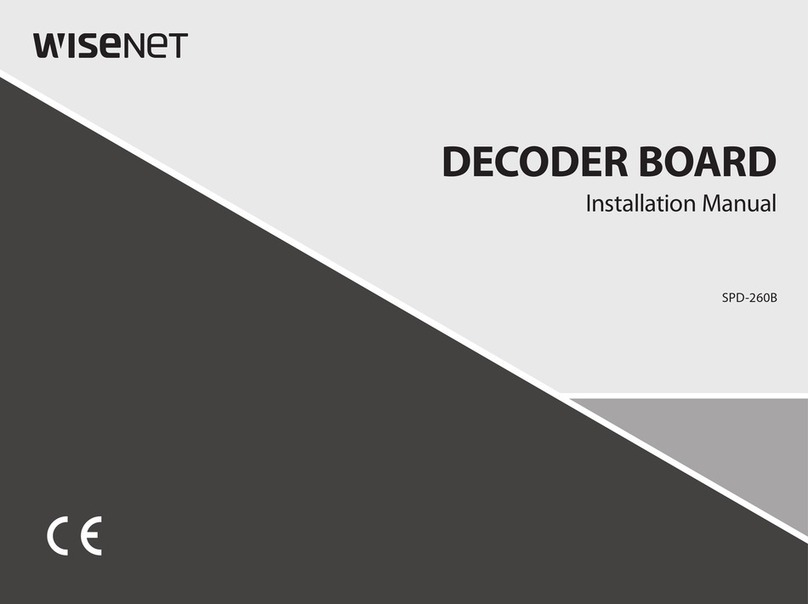 Wisenet SPD-260B installation manual