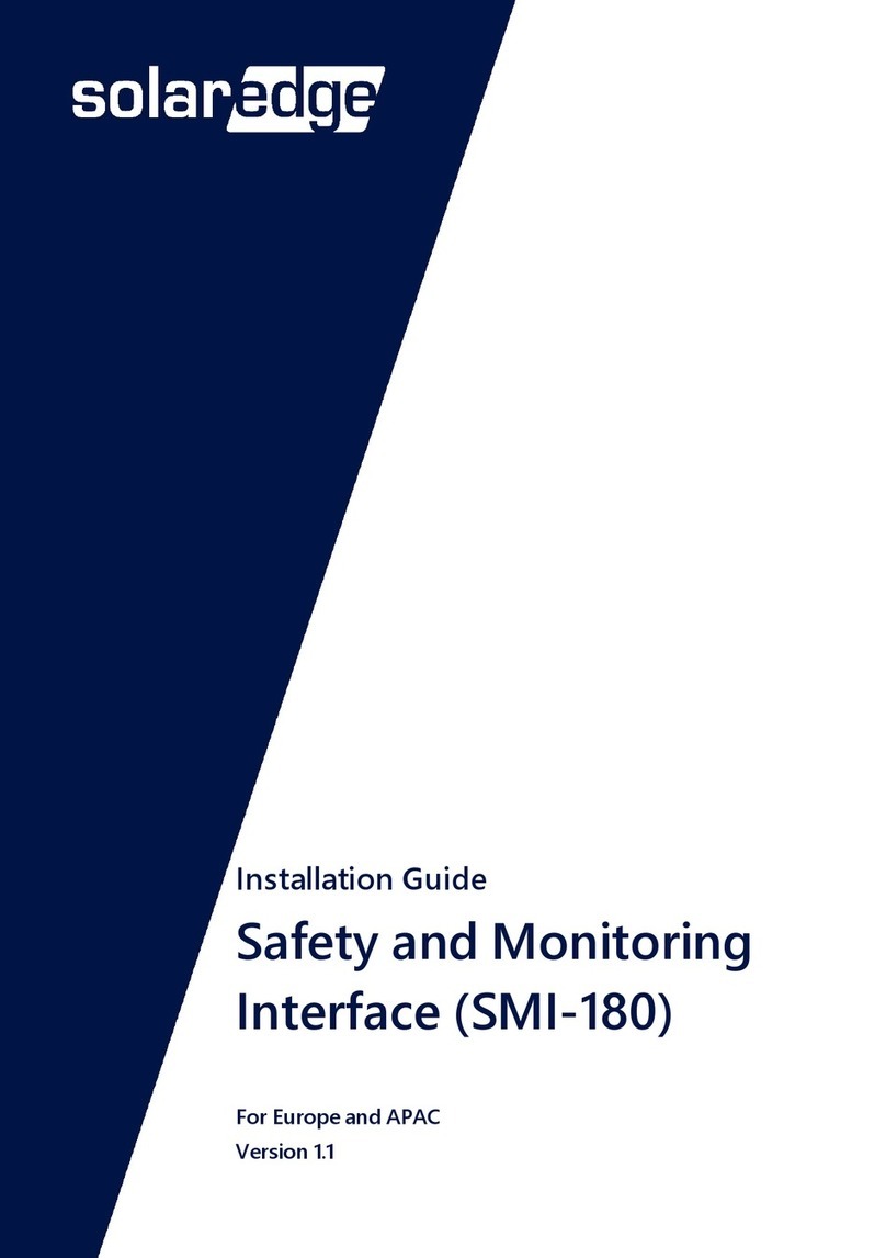 SolarEdge SMI-180 User manual