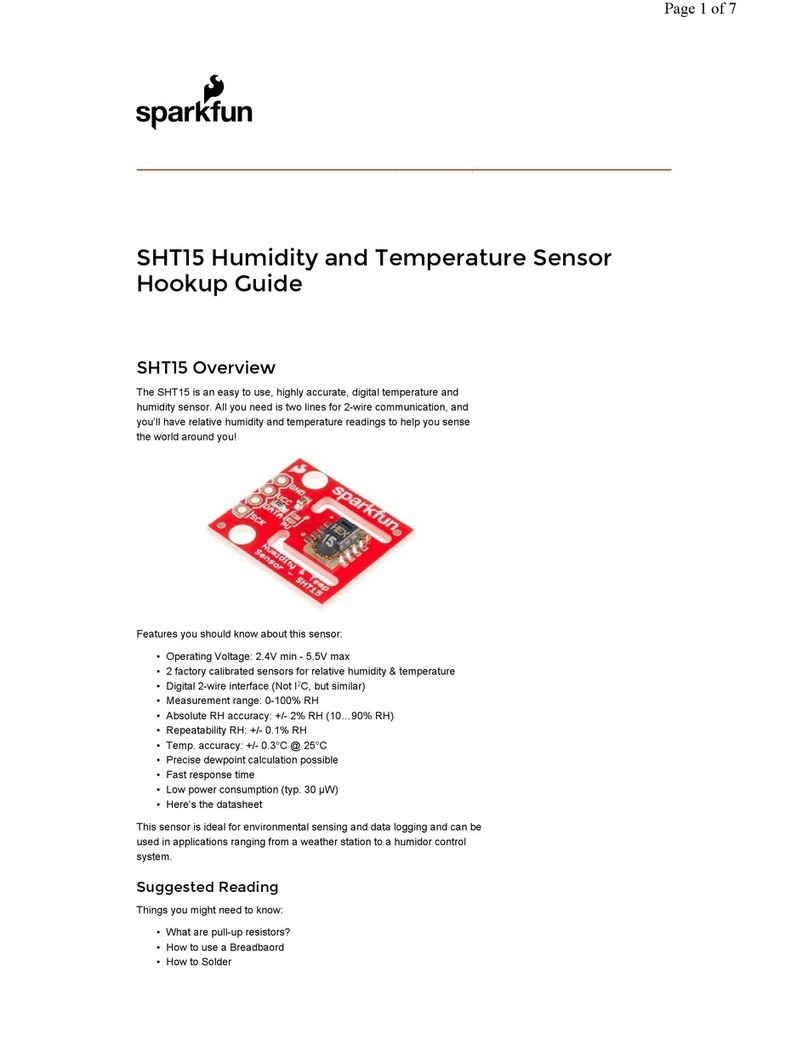 Sparkfun Electronics SHT15 HOOK-UP GUIDE
