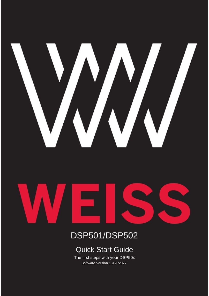 WEISS DSP501 User manual