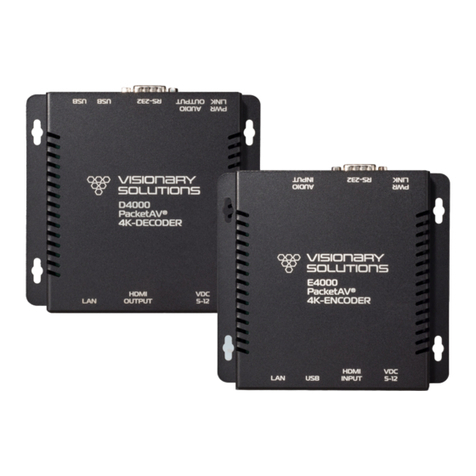 Visionary Solutions PacketAV D4000 user manual