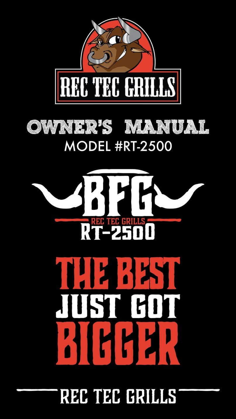 Rec Tec Grills RT-2500 owner's manual