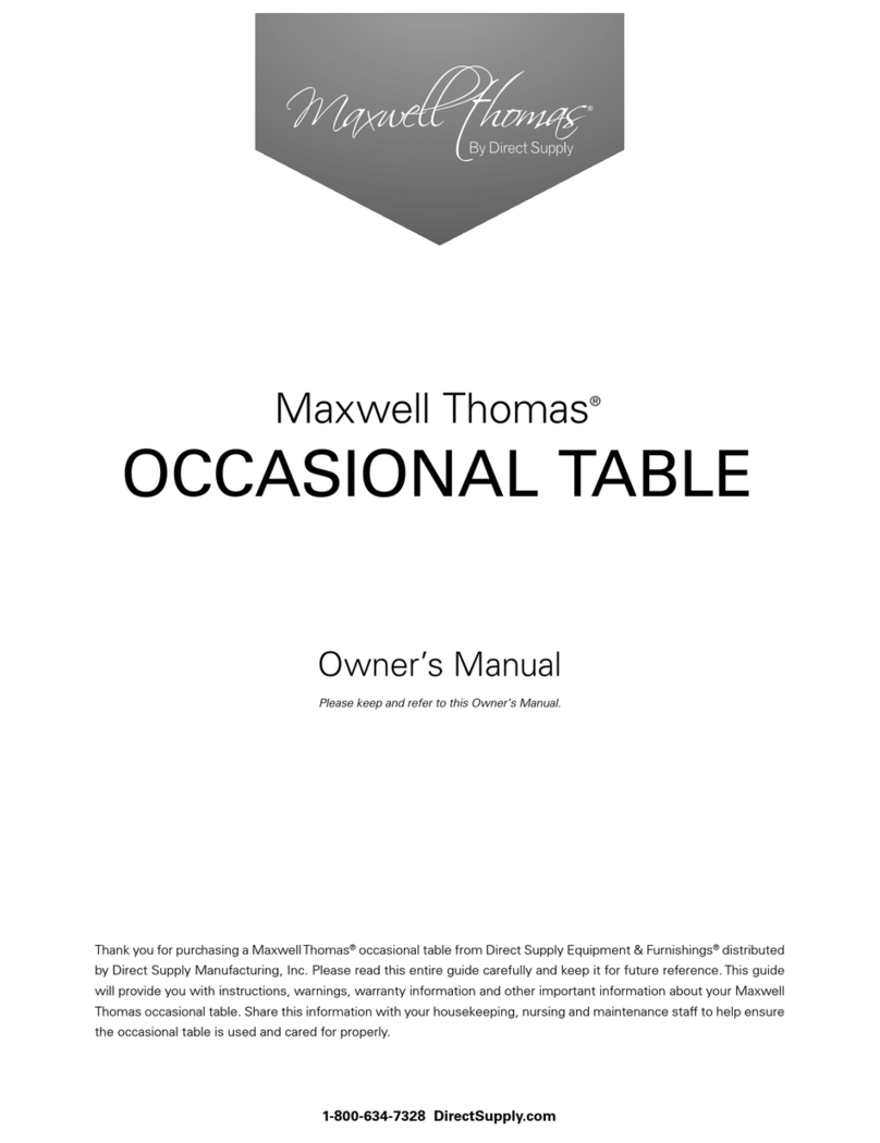 Direct Supply Maxwell Thomas Series owner's manual