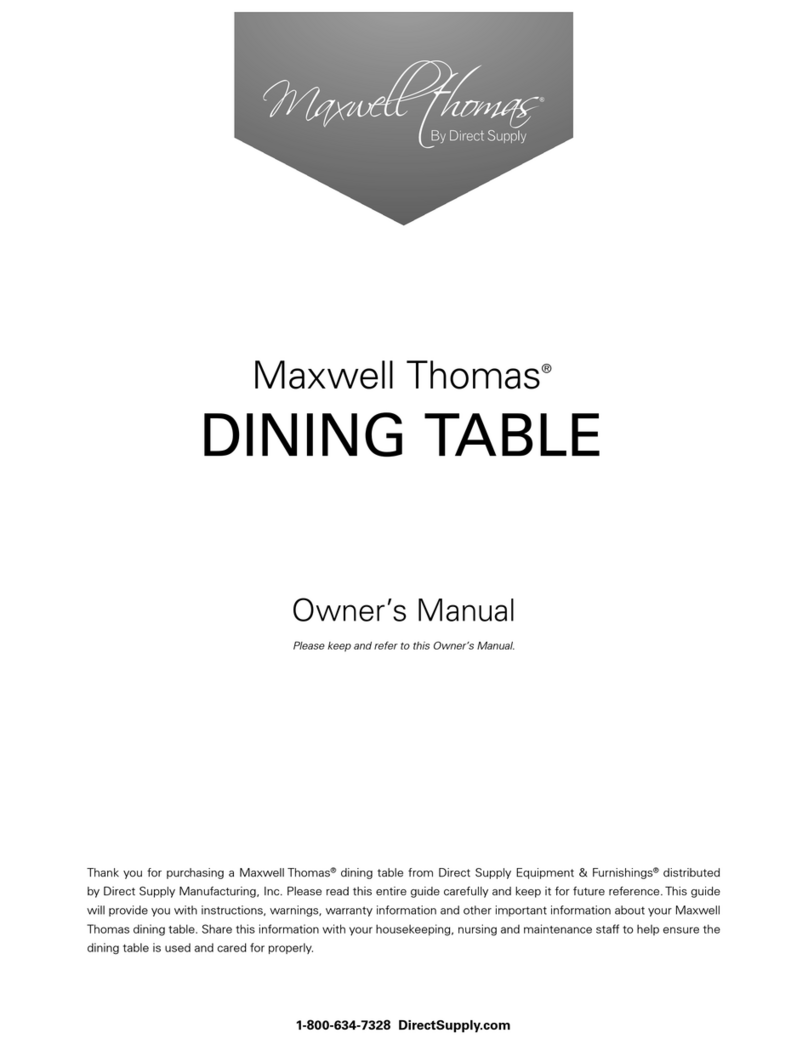 Direct Supply Maxwell Thomas Colonnade owner's manual Direct Supply Maxwell Thomas Colonnade owner's manual