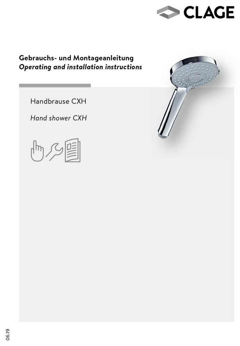 clage CXH Operating and installation instructions
