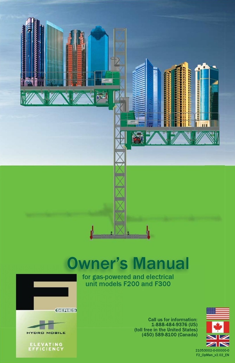 Hydro Mobile F200 owner's manual