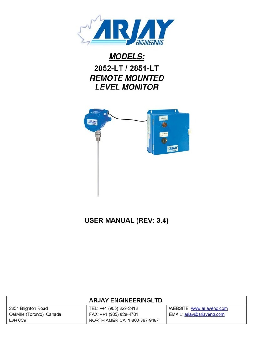 ARJAY ENGINEERING 2852-LT User manual