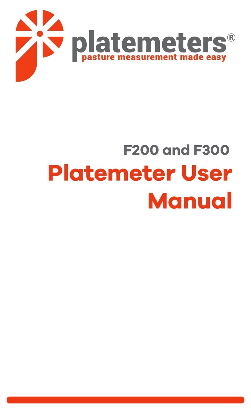 Platemeters F200 user manual