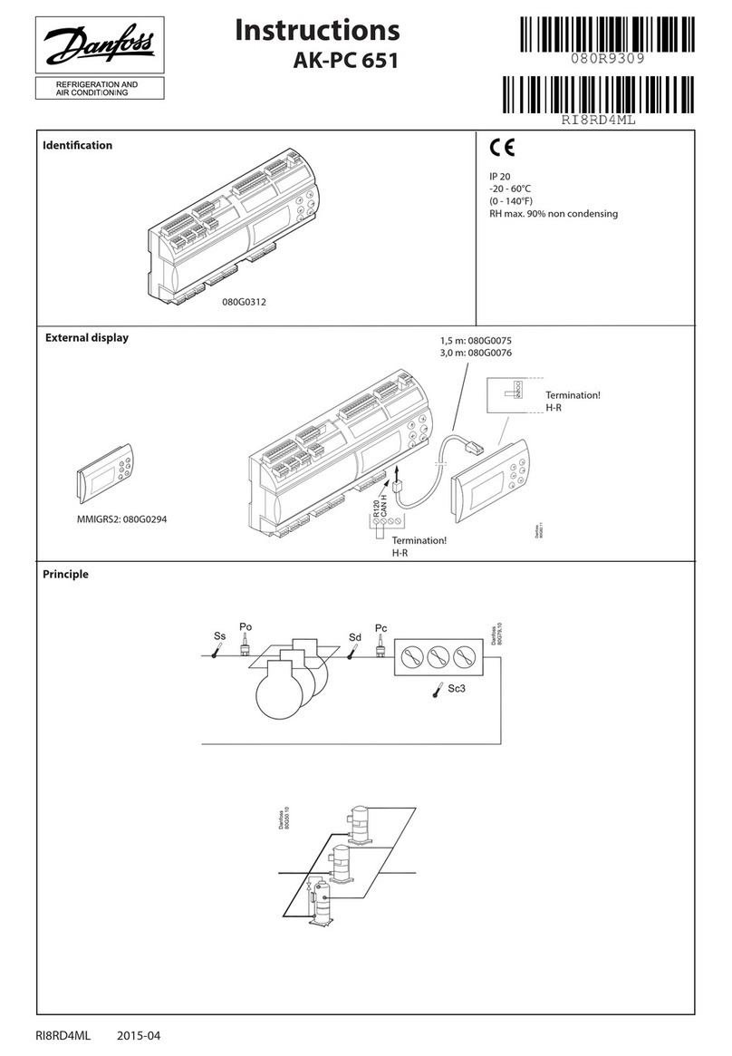 Danfoss ADAP-KOOL AK-PC 651 User manual