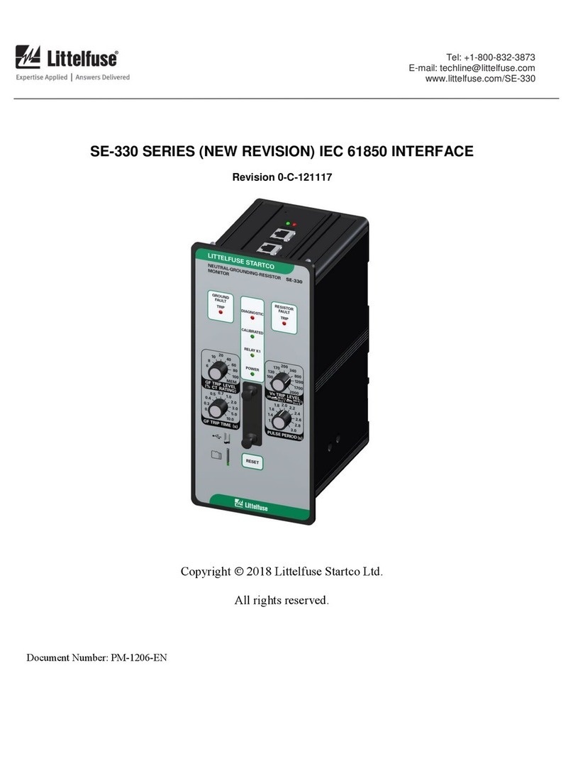 Littelfuse Startco SE-330 Series manual Littelfuse Startco SE-330 Series manual