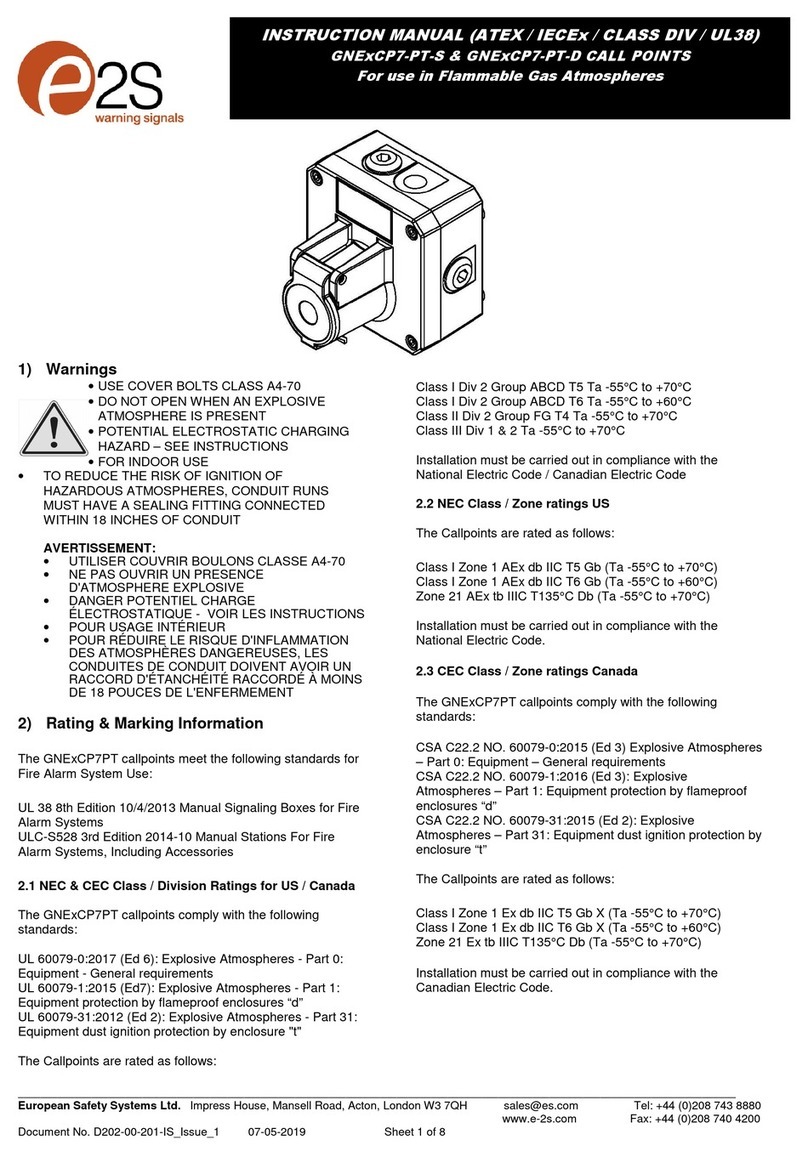 E2S GNExCP7-PT-S instruction manual