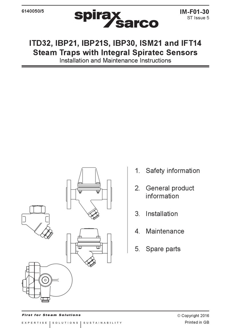 Spirax Sarco ITD32 Installation and maintenance instructions