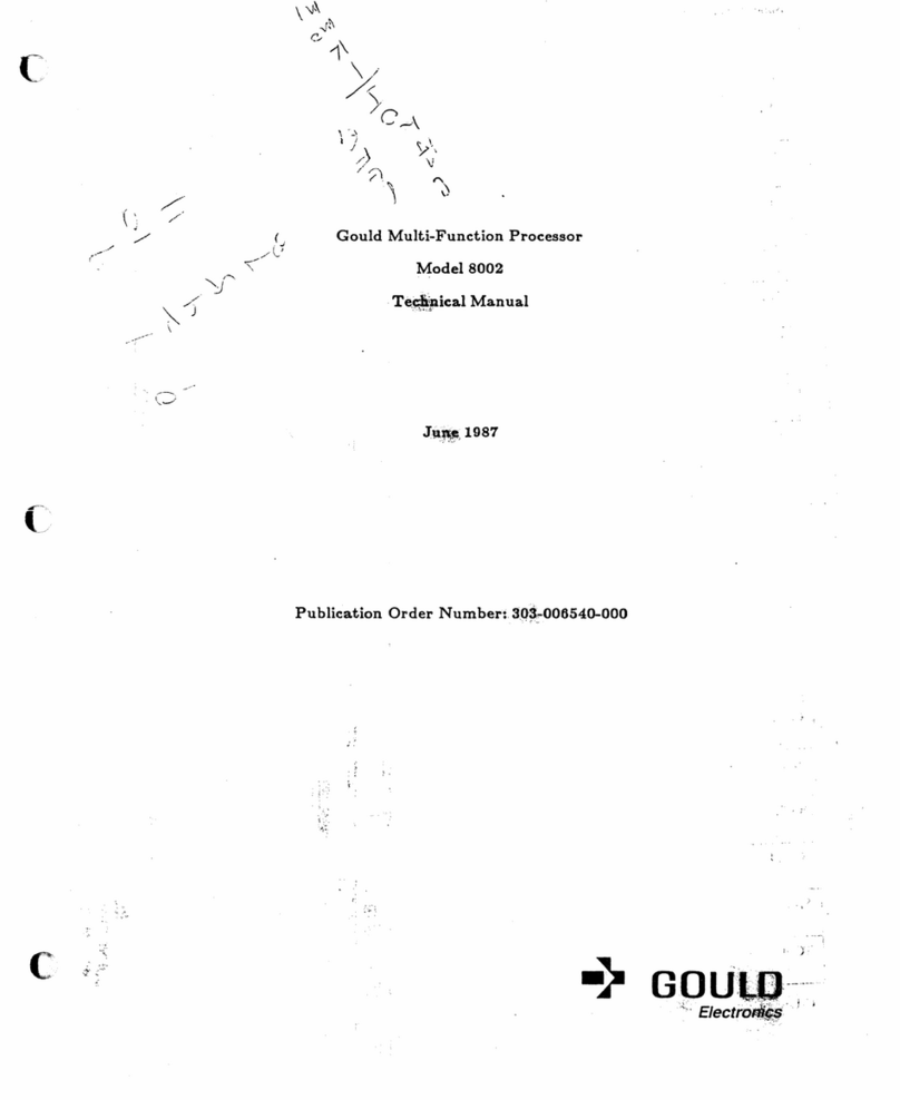 Gould 8002 Technical manual