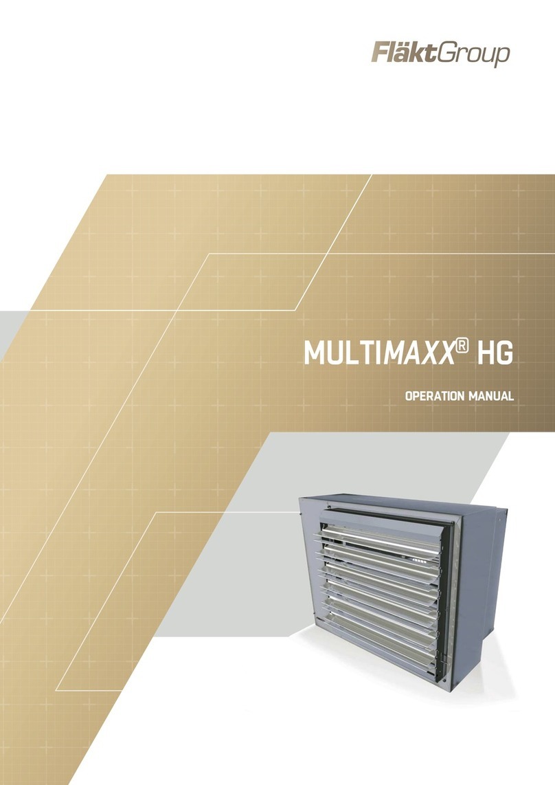 FläktGroup MULTIMAXX HG Series User manual