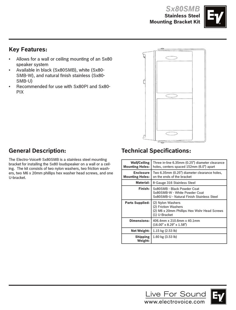 Electro-Voice Sx80SMB Engineering Data Sheet