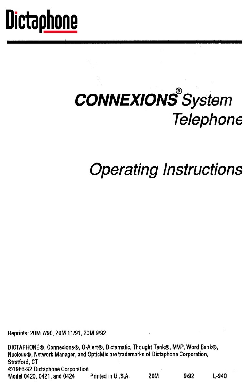 Dictaphone Connections Series operating instructions