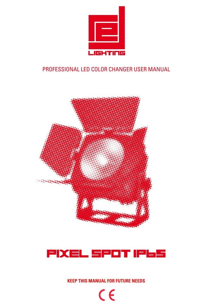 Red lightning PIXEL SPOT IP65 user manual