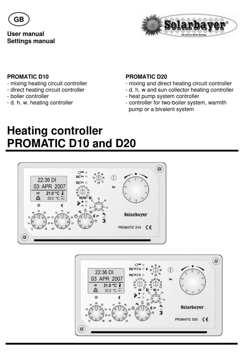 Solarbayer PROMATIC D10 user manual