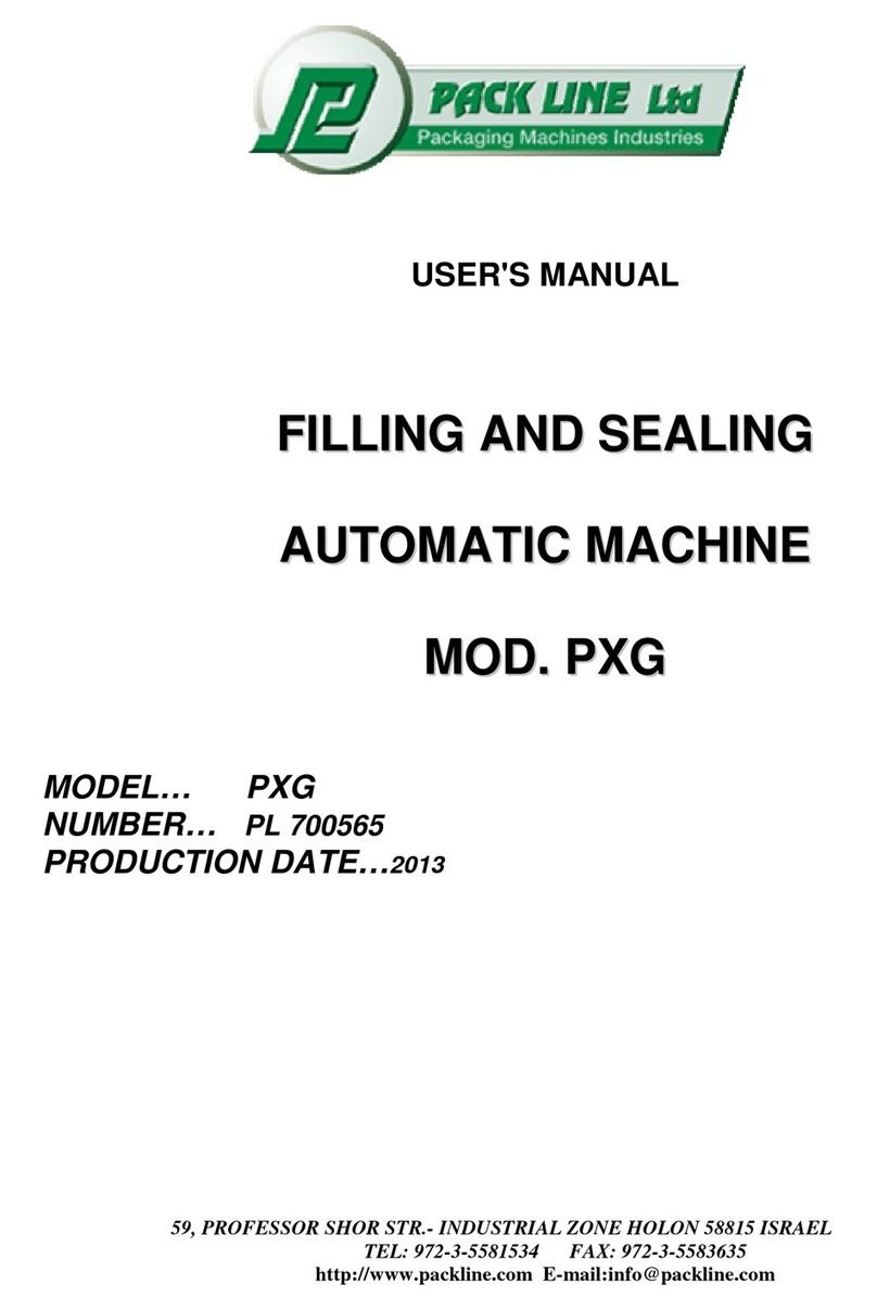 Pack Line PXG PL700565 user manual Pack Line PXG PL700565 user manual