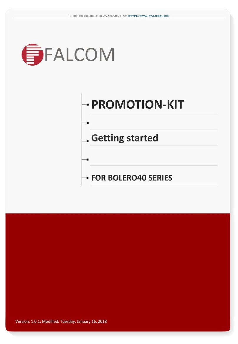 FALCOM BOLERO40 SERIES Getting started