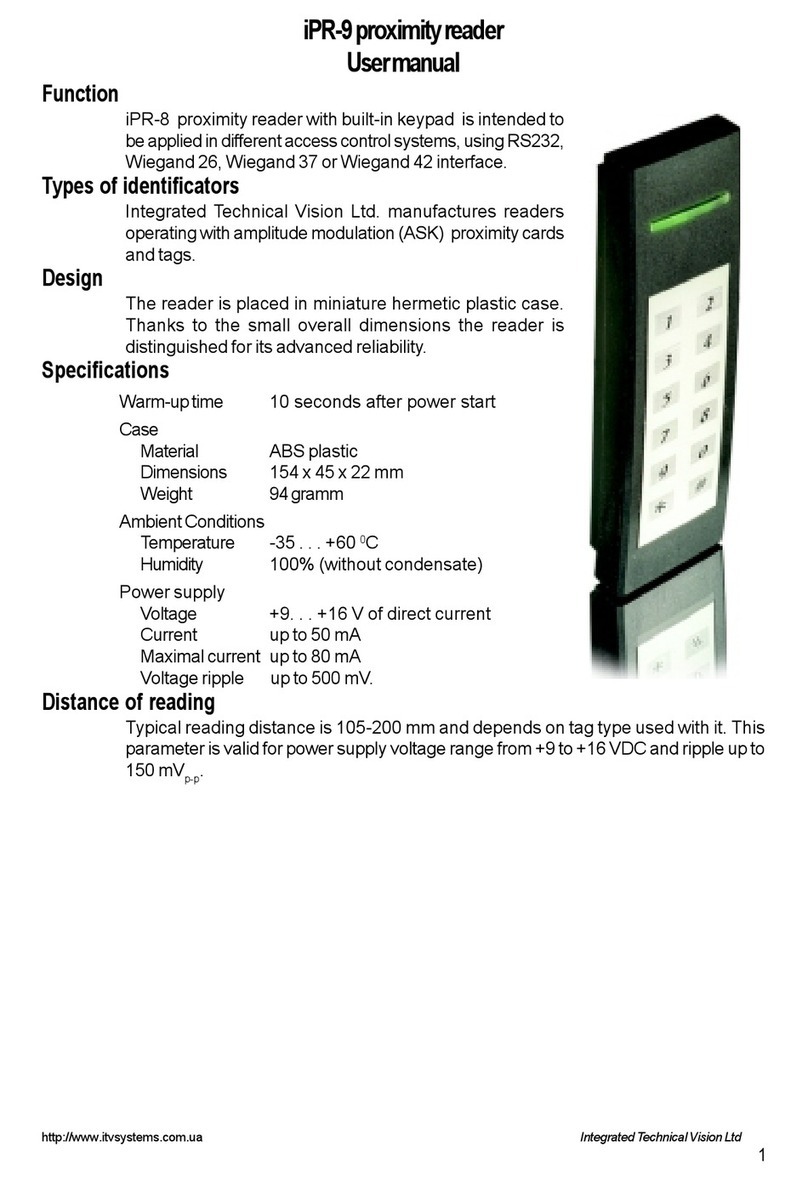 ITV iPR-9 user manual