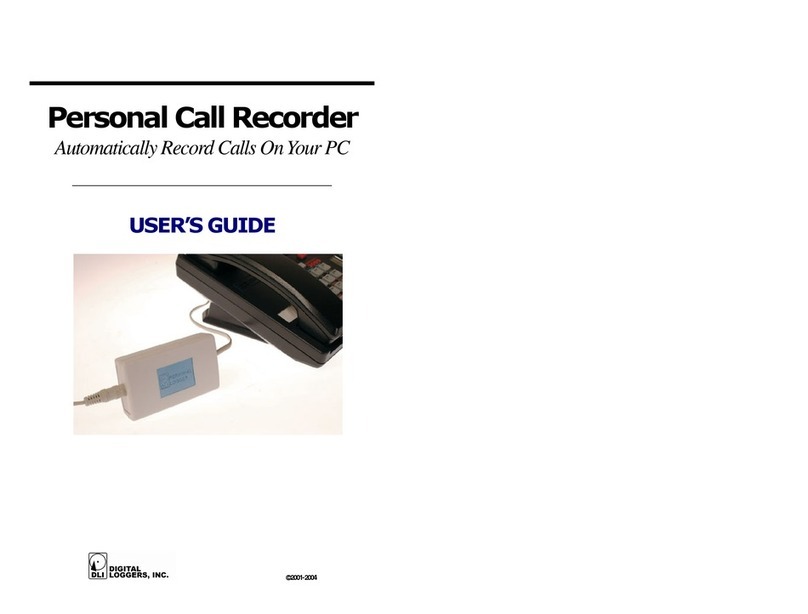 Digital Loggers Personal Call Recorder user manual