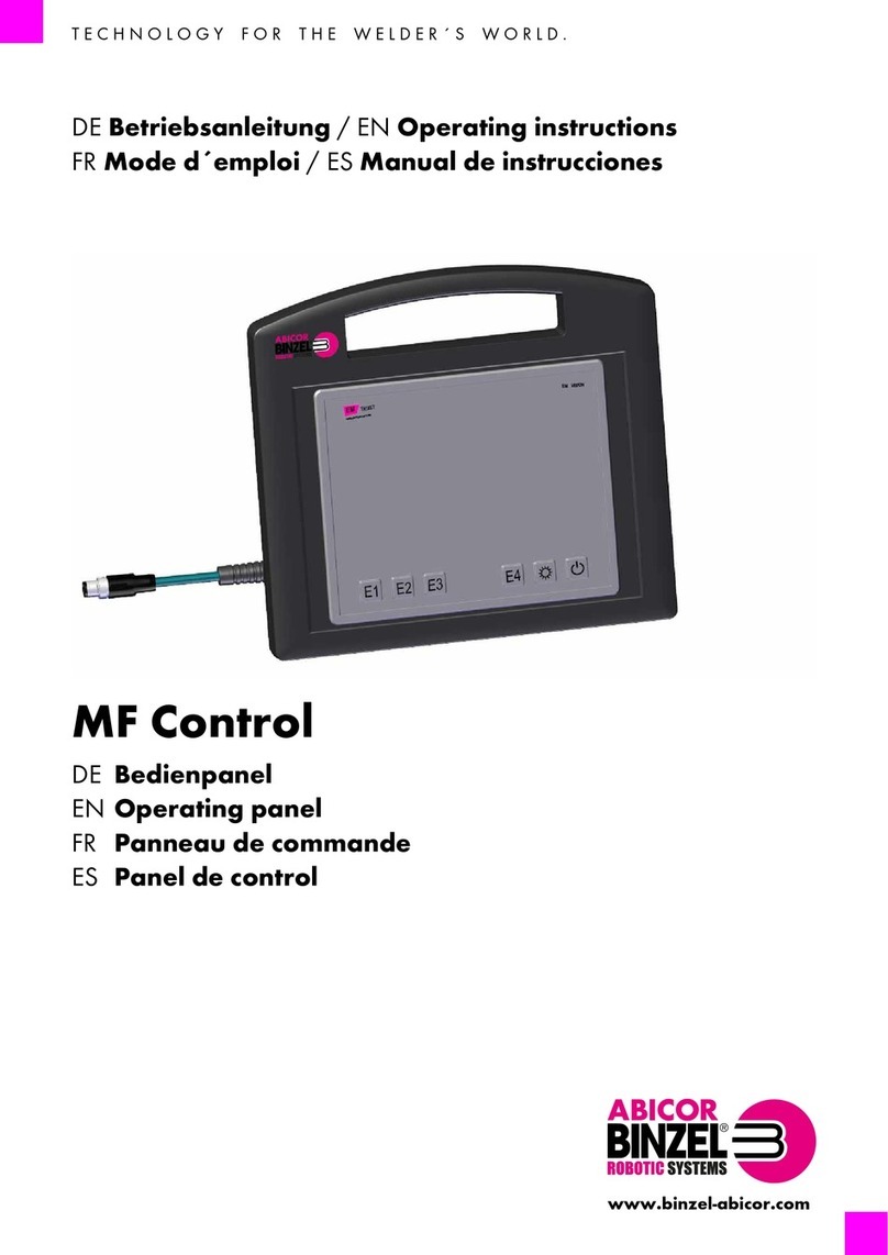 Abicor Binzel MF Control operating instructions