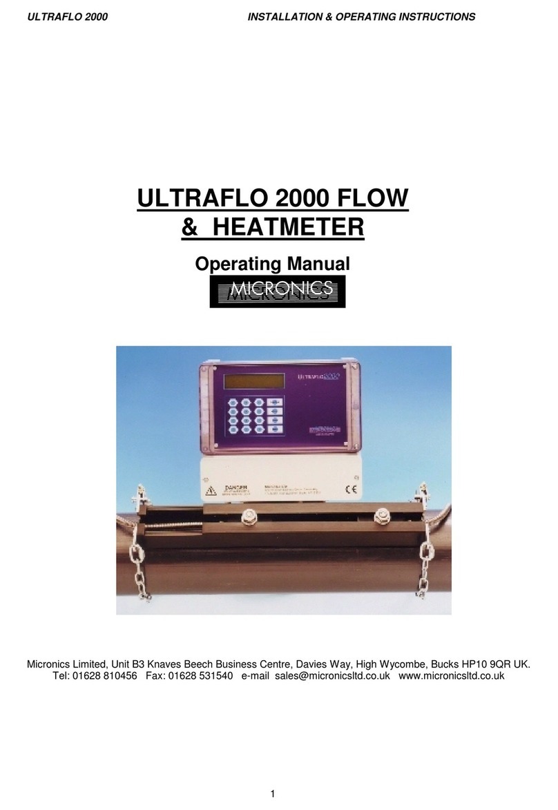 Micronics Ultraflo 2000 operating manual