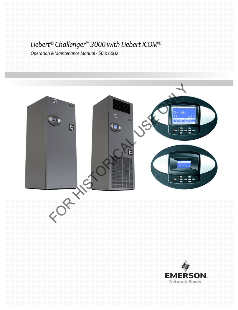 Emerson Liebert Challenger iCOM 3000 Manual