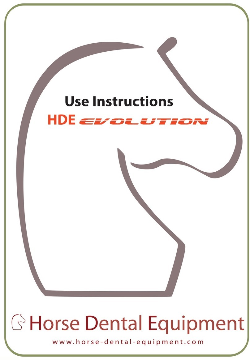 Horse Dental Equipment HDE Evolution use instructions