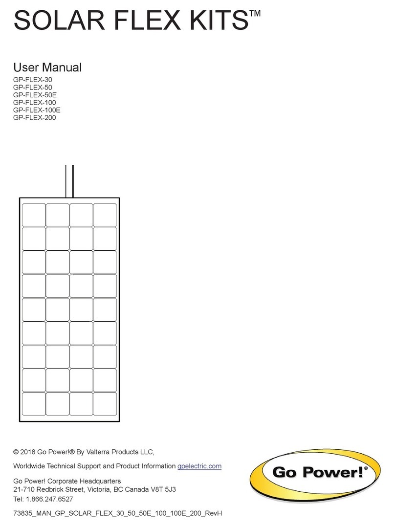 Valterra Products Go Power! SOLAR FLEX KIT GP-FLEX-30 user manual