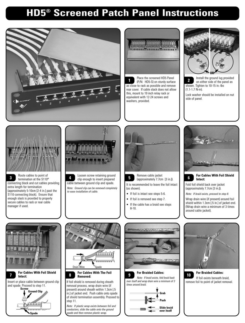 Siemon HD5 instructions
